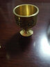七宝莲 铜供酒杯供佛供杯供财神关公酒杯拜神茶杯高脚杯圣水杯佛具摆件 中号酒杯/1个 实拍图