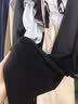 九牧王【垂感强】西裤男夏季商务正装抗褪色凉感宽松直筒官方正品旗舰店 黑色合体版 【26年新-凉感抗褪色】 35 腰围=2.64尺88厘米 实拍图