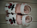 G.duck小黄鸭夏季新款宝宝学步鞋女童凉鞋软底可爱小樱桃婴儿鞋 米色软底凉鞋 24 内长15cm 实拍图