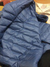 鸭鸭（YAYA）佟丽娅同款轻薄羽绒服男女同款短款休闲内胆薄款冬季保暖防寒外套 雾霾蓝-YE3C700311Y 3XL 实拍图