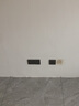 德雕（Dediao）开关插座面板套装86型家用暗装北欧灰色墙壁电源开关面板星空灰 七孔插座 实拍图