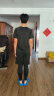 范迪慕 运动套装男健身服高弹篮球训练透气速干压缩裤紧身T恤 黑色 3XL  晒单实拍图