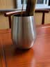 班意 茶夹子铜不锈钢304茶道六君子套装加厚镊子茶杯夹子茶道零配件 胖嘟嘟(304不锈钢茶笔筒) 实拍图