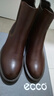 爱步（ECCO）靴子女 时尚潮流百搭冬季切尔西女靴牛皮粗跟短靴女 型塑266503 棕色26650301014 39 实拍图