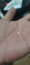 百泰首饰（BATAR JEWELLERY）生日礼物黄金耳钉小方块耳环999足金小方糖养耳洞正方形耳钉 小方块耳钉【约0.35g-0.4g】 实拍图