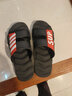 卡帝乐鳄鱼拖鞋男士休闲拖鞋浴室家居一字拖百搭凉拖鞋子 男 1492 黑红 41 实拍图