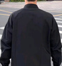 迪伽达 纯色衬衫男士外套春季新款工装宽松休闲长袖文艺衬衣男 WJS-C4505黑色 2XL 实拍图