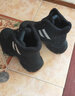 达芙妮雪地靴女厚底东北棉鞋加绒保暖增高休闲百搭显瘦高帮老爹鞋女鞋子 4022607206 黑色 40  实拍图