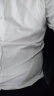 BLUE LITTLE WHITE 长袖衬衫男商务白衬衫修身男士正装工装免烫大码职业装抗皱衬衣 纯白色【快速到货 41（140斤-150斤） 实拍图