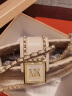 CKSY香港专柜包包女包轻奢品牌菱格链条包女2023新款大容量托特包单肩 白色 专柜礼盒包装 晒单实拍图