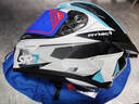 睿觅（RYMIC）摩托车头盔全盔3C认证专业机车骑行头盔跑盔四季男女977蓝灰飞刃M 实拍图