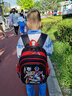 衣斯贝拉(YISIBEILA)奥特曼书包小学生男孩一二三年级超轻便减负背包幼儿园学前男童双肩包防水 赛罗欧布红色大号（2-6年级） 实拍图