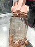 希乐（cille）水杯男女高颜值儿童学生夏季炫彩大容量健身运动吸管杯 桂粉红1200ml 实拍图