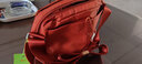 FOUVOR户外旅行小包包女牛津布斜挎包尼龙女包休闲单肩包轻便防水帆布包 栗子红（横款大款） 实拍图