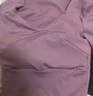 DUTRIEUX 瑜伽服女套装健身运动服跑步训练衣含胸垫T恤拼接短袖瑜伽裤 瑜伽服两件套果酱紫+黑 M（建议95-110斤） 实拍图