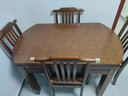 田园驿站新中式岩板餐桌家用实木餐桌椅组合简约小户型可伸缩折叠圆饭桌子 【12MM岩板桌面】 联系客服送转盘 1.35m 餐桌+实木椅*6 实拍图