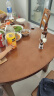 晨巢 餐桌 实木餐桌 可伸缩折叠圆桌餐桌家用现代中式饭桌餐厅家具 1.38米胡桃色 一桌八椅 实拍图