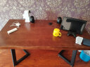 铁掌柜 实木书桌台式电脑桌家用办公学习桌书法桌卧室简易长条桌子 140*70*75板厚8CM 实拍图