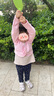 艾舞戈儿童舞蹈服长袖小外套女童跳舞披肩练功服上衣 粉色-厚绒 M码 实拍图