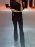 杰丽·莫克高腰提臀鲨鱼喇叭裤女外穿小个子垂感收腹芭比裤健身微喇瑜伽裤 黑色-常规（150-160cm）单条装 M 晒单实拍图