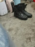 强人3515原厂作战靴男靴头层牛皮透气耐磨军迷户外系带款马丁靴工装靴 黑色 44 实拍图