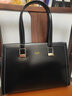 Cuud包包女包商务A4公文包女通勤大包大容量牛皮手提包生日礼物送女友 5B 加大版 实拍图