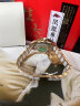 冠琴（GUANQIN）手表女士全自动机械表镂空飞轮型夜光防水陶瓷女表送女友老婆礼物 钢带枚金白面（心型） 晒单实拍图