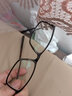目匠 近视眼镜碳纤维镜架超轻眼镜框大码大脸男全框商务眼镜 0017 0017黑框咖腿 变色配镜（1.61防蓝光变灰片） 实拍图