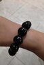 百老石 天然彩虹眼黑曜石雕刻珠双貔貅手链 虎眼石男女款手串10mm-16mm  彩虹眼双貔貅手链（12mm） 实拍图