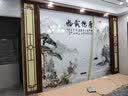 久久猫中式古典岩板背景墙微晶石护墙板石材瓷砖电视墙石纹拉菲酒红边框 【墙芯】岩板背景墙/1平方米 实拍图
