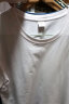 罗蒙（ROMON）2件装纯棉短袖t恤春夏圆领休闲百搭纯色打底短袖男T02白黑XL 晒单实拍图