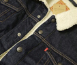 Levi's李维斯冬季情侣美式复古哈灵顿风保暖仿羊羔绒棉服牛仔外套 深牛仔色 M 实拍图