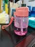 特百惠（Tupperware）水杯CC企鹅杯350ml嘟嘟杯迷你乐活 可爱带吸管便携防漏水杯子 cc甜蜜粉 350ml 实拍图