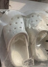 朴西多巴胺情侣洞洞鞋女款夏季外穿2025新款踩屎感沙滩防滑包头凉鞋女 奶油白 35-36 实拍图