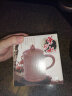益馨荣 泡茶杯紫砂杯带盖茶杯功夫茶具陶瓷杯办公杯杯大水杯盖杯 棕色竹叶盖杯 实拍图