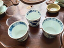 光峰 日式茶杯日本进口茶具陶瓷品茗杯功夫茶杯单杯主人杯180ml家用小茶杯子 蓝凛堂-染果 实拍图