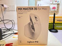 罗技（Logitech）大师系列 适用于Mac的MX Master 3S鼠标 无线蓝牙鼠标 智能办公鼠标 静音鼠标 珍珠白 实拍图