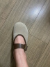西遇包头半拖鞋女2025春季新款日系复古棕色懒人平底穆勒鞋勃肯鞋 浅灰色 37 实拍图