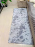 贞喜气床边地毯 卧室飘窗垫客厅长绒保暖地毯茶几垫加厚防滑地毯 【浅灰渐变色】80*200cm 实拍图