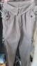森马裤女美式纯色翻腰工装裤酷高街秋季纯棉阔腿裤甜酷炸街 深灰20901 24 实拍图