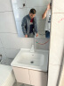 希箭（HOROW）智能浴室柜陶瓷一体盆智能镜柜洗手盆洗脸盆柜洗漱台洗脸盆 60cm| 纯色| 【全面镜柜】 实拍图