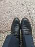 老人头（LAORENTOU）皮鞋男士商务正装鞋头层牛皮透气系带婚鞋男皮鞋 110199 黑 38 实拍图