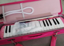 奇美QIMEI 37键课堂指定乐器小宝贝卡通口风琴 粉色皮革硬包  带吹奏说明 实拍图