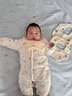 beedoll婴儿口水巾纯棉防水纱布围嘴宝宝防吐奶围兜幼围脖六层3条装 A组 实拍图