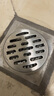 莱尔诗丹（Larsd） 地漏不锈钢 防臭地漏 加厚防堵 大流量淋浴地漏 防虫防反味 【304材质】深水封淋浴地漏8806B 实拍图