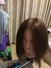 卡美丝美发头模全真发理发专用公仔模特头剪发练习假人头模型烫染吹模具 14英寸棕色系 小支架+鳄鱼夹+针尾梳 实拍图