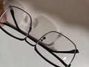 WAN XIN 新款 1.67超薄高清防蓝光镜片男可配度数送商务眼镜框女Z 9051黑色 尚眉线框不挑人 配万新1.60较薄非球面树脂镜片 实拍图
