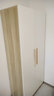 束寻【上门安装】衣柜现代简约实木挂衣杆经济型简易组装出租房卧室 五门40深80+120衣柜暖白+胡桃色 包安装 实拍图
