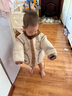 巴拉巴拉童装儿童羽绒服冬男童女童宝宝外套摇粒绒两件套时尚撞色 烟灰卡50524 白鸭绒 90 cm 实拍图