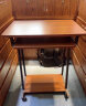 迷你小电脑桌台式家用单人卧室书桌简易办公学习桌可移动小户型 北欧风胡桃木纹色60*48高75cm 晒单实拍图